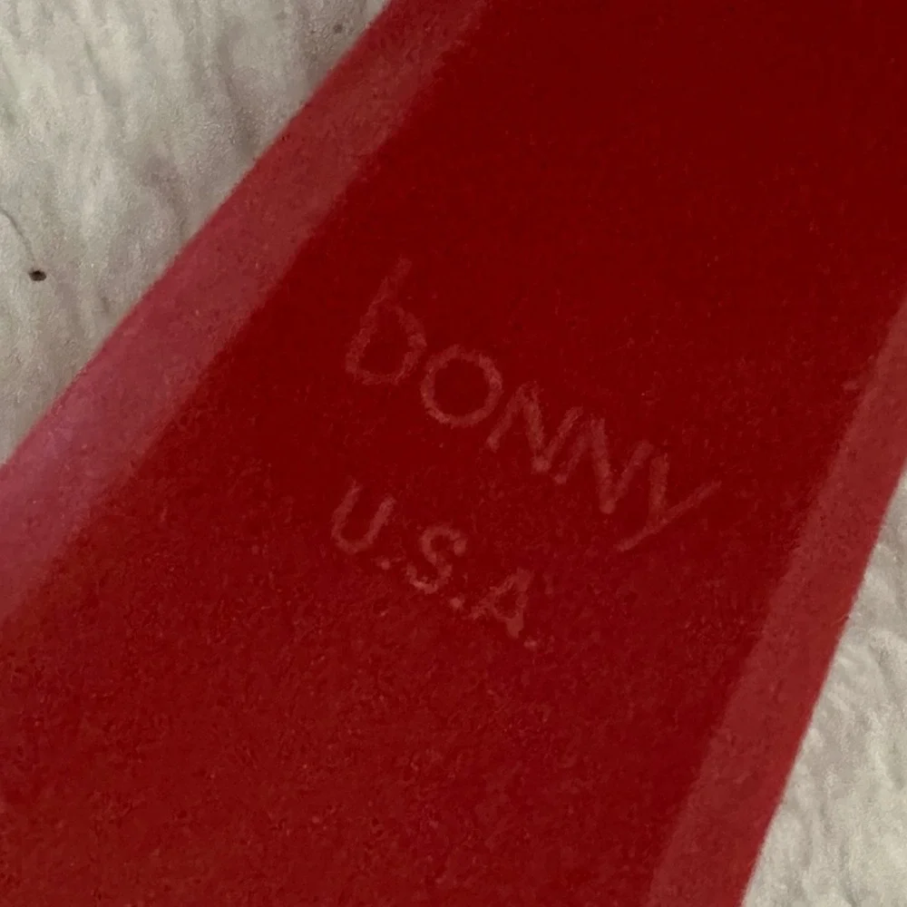 Bonny Serrated Icing Knife‎ Crate & Barrel Spatula Set Red White Vntg Excellent